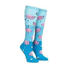 Load image into Gallery viewer, Dancing Axolotl Women&#39;s Knee Socks
