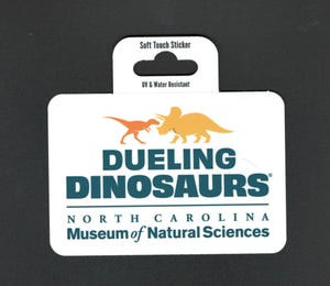Dueling Dinosaurs Vinyl Sticker