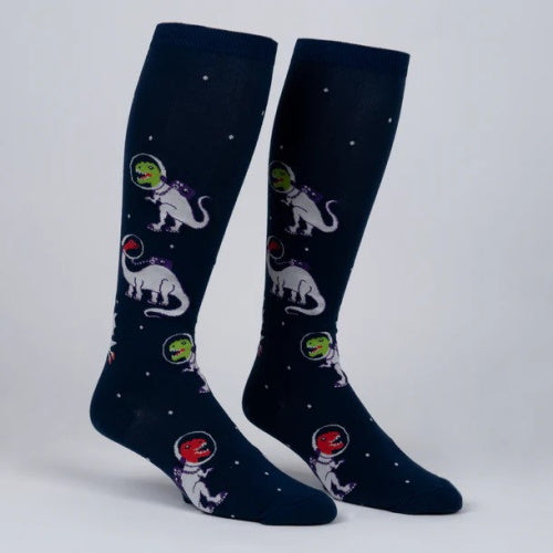 Space Dinosaur Glow Socks