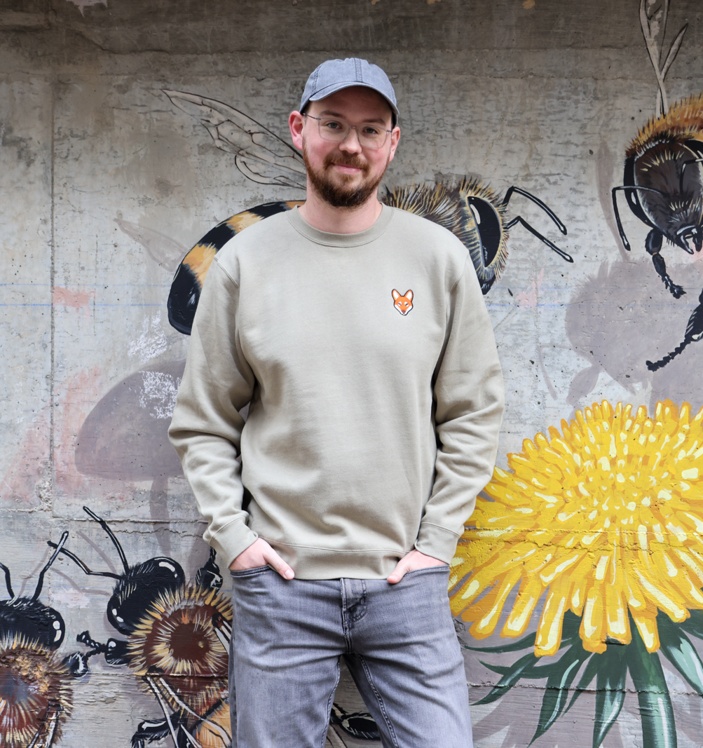 Endangered Animal Embroidered Crew Sweatshirt