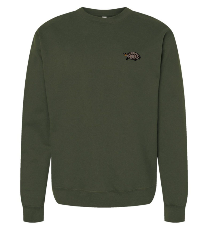 Endangered Animal Embroidered Crew Sweatshirt