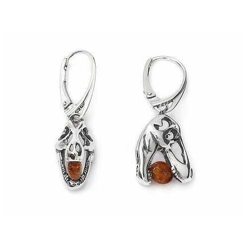 Amber T-Rex Earrings