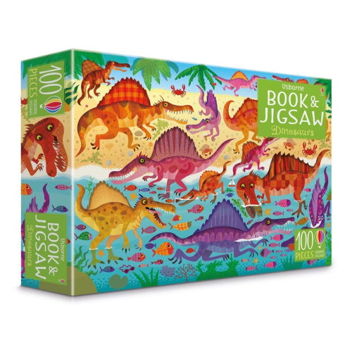 Dinosaurs Book and Puzzle (100 Pieces)