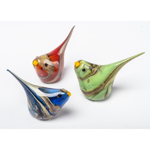 Murano Glass Birds (choose color)