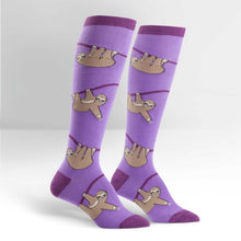 Load image into Gallery viewer, Sloth Women&#39;s Knee Socks
