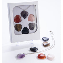 Load image into Gallery viewer, Stone Heart Necklace Set
