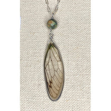 Load image into Gallery viewer, Cicada Stone Necklace #7 - Local Artist
