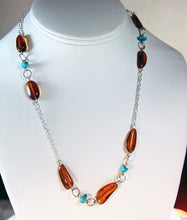 Load image into Gallery viewer, Amber Turquoise Necklace
