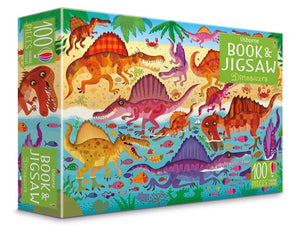 Dinosaurs Book and Puzzle (100 Pieces)