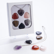 Load image into Gallery viewer, Stone Heart Necklace Set

