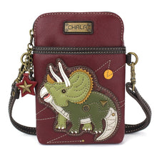 Load image into Gallery viewer, Triceratops Maroon Cell Crossbody Bag
